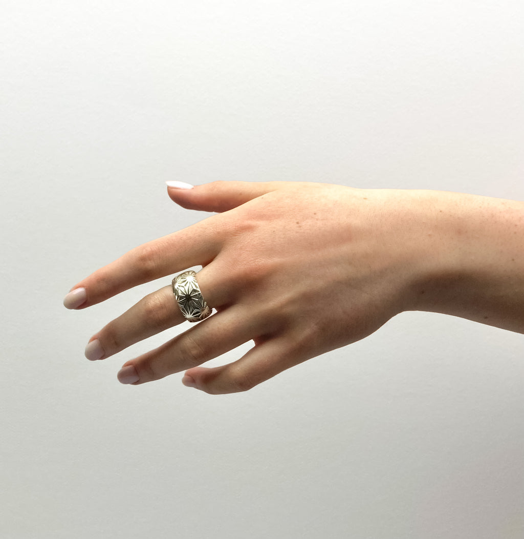 HOSHI silver ring Argento 925